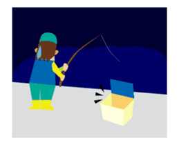 Sea fishing, river fishing, love fishing sticker #13076617