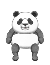 The panda which moves sticker #13076639