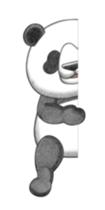 The panda which moves sticker #13076642