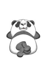 The panda which moves sticker #13076648