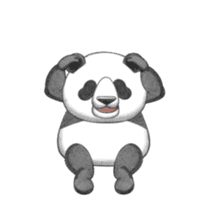 The panda which moves sticker #13076651