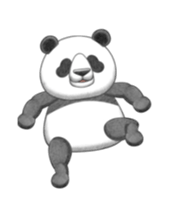 The panda which moves sticker #13076653