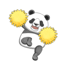 The panda which moves sticker #13076655