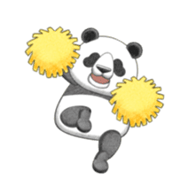 The panda which moves sticker #13076655