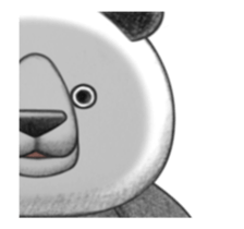 The panda which moves sticker #13076656