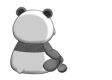 The panda which moves sticker #13076657