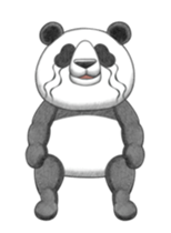 The panda which moves sticker #13076658