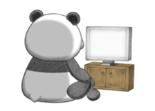 The panda which moves sticker #13076661