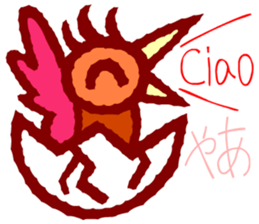 Try to use the Italian and Japanese sticker #13076742