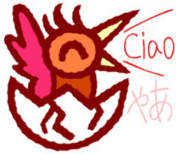 Try to use the Italian and Japanese sticker #13076742