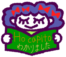 Try to use the Italian and Japanese sticker #13076745