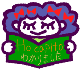 Try to use the Italian and Japanese sticker #13076745