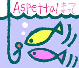 Try to use the Italian and Japanese sticker #13076747