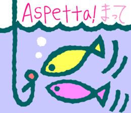 Try to use the Italian and Japanese sticker #13076747