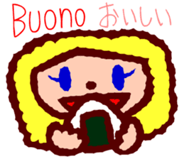 Try to use the Italian and Japanese sticker #13076748