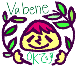 Try to use the Italian and Japanese sticker #13076754