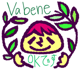 Try to use the Italian and Japanese sticker #13076754