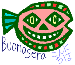 Try to use the Italian and Japanese sticker #13076757