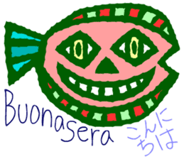 Try to use the Italian and Japanese sticker #13076757