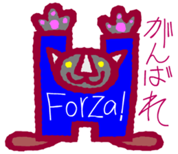 Try to use the Italian and Japanese sticker #13076775