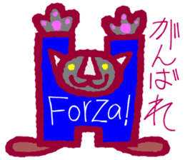 Try to use the Italian and Japanese sticker #13076775