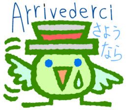 Try to use the Italian and Japanese sticker #13076780