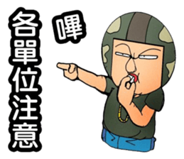 Uncle helmet I used to be a soldier when sticker #13076783