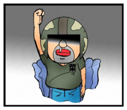 Uncle helmet I used to be a soldier when sticker #13076788