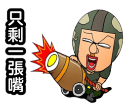 Uncle helmet I used to be a soldier when sticker #13076810