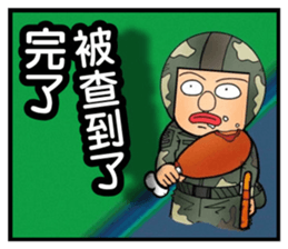 Uncle helmet I used to be a soldier when sticker #13076813