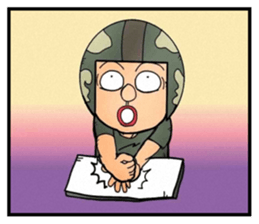 Uncle helmet I used to be a soldier when sticker #13076815