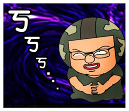 Uncle helmet I used to be a soldier when sticker #13076817