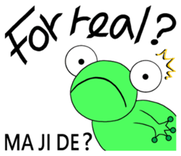 English speaking Froggie 4 sticker #13076822