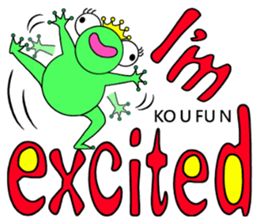 English speaking Froggie 4 sticker #13076832