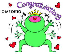 English speaking Froggie 4 sticker #13076855