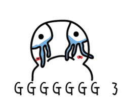 A funny white face (remake) sticker #13076940