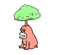 Dreaming Gorilla27 sticker #13077064