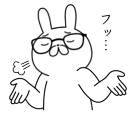 A high level of awareness rabbit sticker #13077111