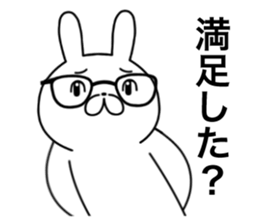 A high level of awareness rabbit sticker #13077131