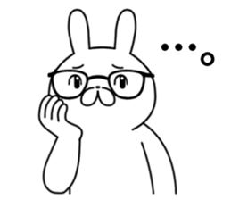 A high level of awareness rabbit sticker #13077137