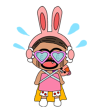 Rabbit ear Uncle sticker #13077721