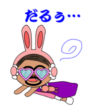 Rabbit ear Uncle sticker #13077729