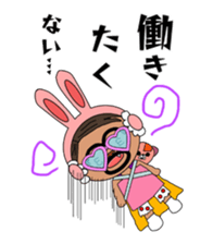 Rabbit ear Uncle sticker #13077733