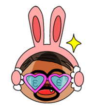 Rabbit ear Uncle sticker #13077743