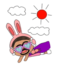 Rabbit ear Uncle sticker #13077746