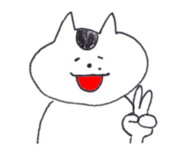 Cat with the mole sticker #13077813