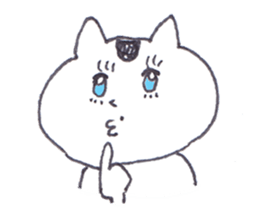 Cat with the mole sticker #13077834