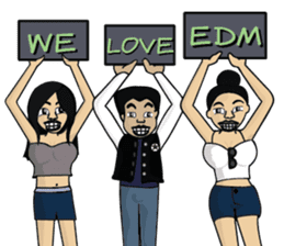 EDM Sticker sticker #13078097