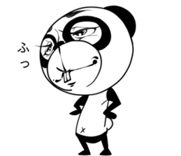 Protruding teeth panda Sticker4 sticker #13078439