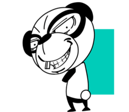 Protruding teeth panda Sticker4 sticker #13078442